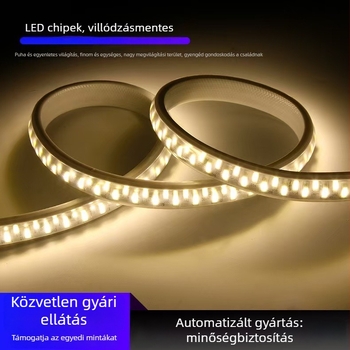 110V-os kültéri vízálló LED-szalag otthoni és projektvilágításhoz, nagy fényerő, 5730 LED-ek, 180 LED, 18W, 3000K/4000K/6500K, rugalmas, nagy sűrűség