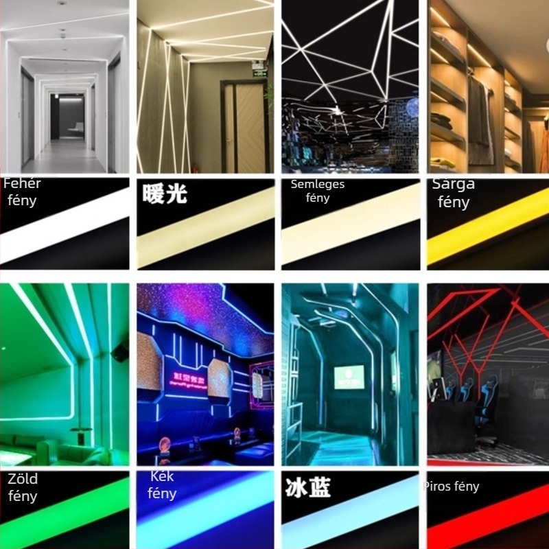 Silikon LED-szalag integrált extrudálással, beltéri és kültéri használatra, vízálló, lineáris ágyfény