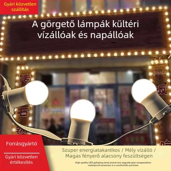 Kültéri vízálló marquee fény E27 LED-szalaggal reklámhoz és esküvői dekorációhoz