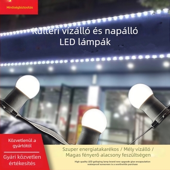 Kültéri vízálló marquee fény E27 LED-szalaggal reklámhoz és esküvői dekorációhoz