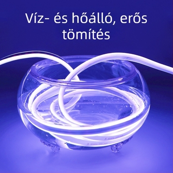 RGB neon LED-szalag készlet – kültéri vízálló, rugalmas szilikon csíkok számítógépházhoz, kreatív DIY