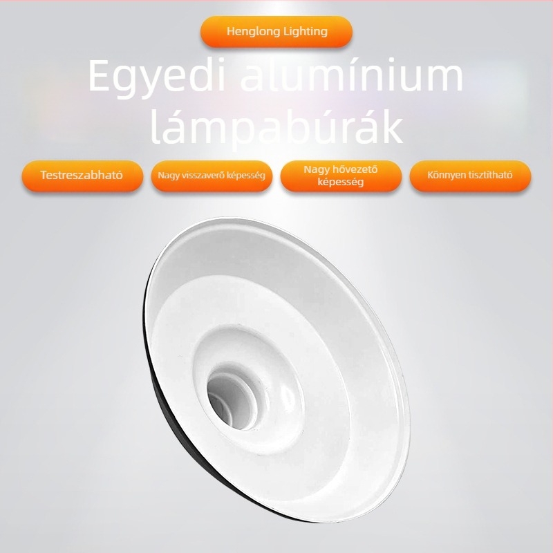 Alumínium lámpabúra reflektorral műhelyvilágításhoz