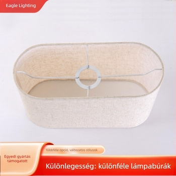 Egyedi textil lámpabúra állítható kerettel asztali, álló és fali lámpákhoz, lenvászon
