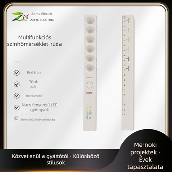 Dizájnos színhőmérséklet kijelző rúdszerű LED spotlámpa – többfunkciós hőmérő