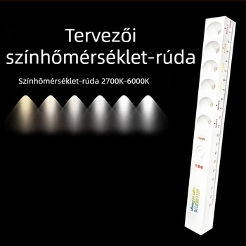 Dizájnos színhőmérséklet kijelző rúdszerű LED spotlámpa – többfunkciós hőmérő