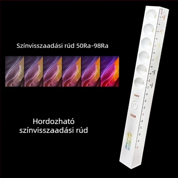 Dizájnos színhőmérséklet kijelző rúdszerű LED spotlámpa – többfunkciós hőmérő