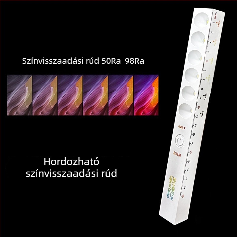 Dizájnos színhőmérséklet kijelző rúdszerű LED spotlámpa – többfunkciós hőmérő