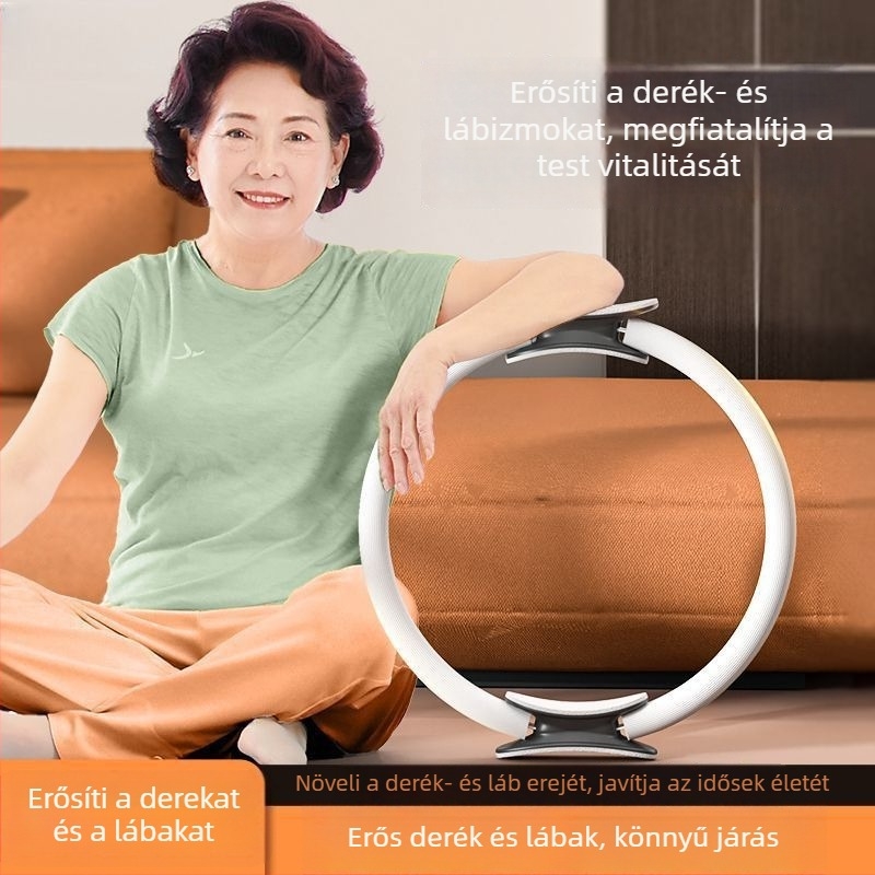 Pilates gyűrű a medencefenék formázásához és láberősítéshez – ellenálló kör edzés középkorúak és idősek számára