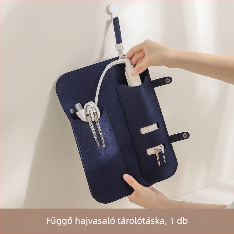 Utazási hajcsavaró és hajvasaló tároló táska, hordozható védő tok, hőszigetelő párna