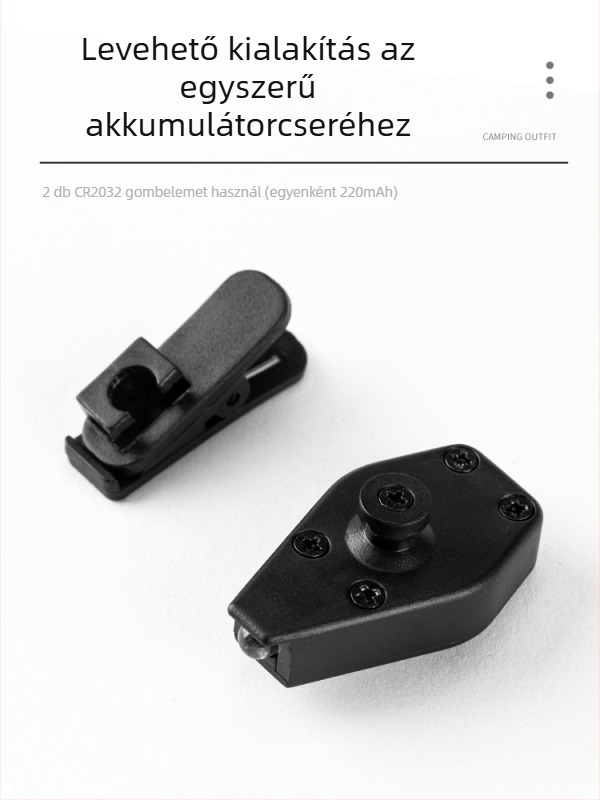 Kompakt csipeszes fej- és szemüveglámpa kültéri kempingezéshez, olvasási fény, hordozható horgászlámpa