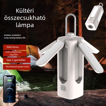 Új többfunkciós kempinglámpa, hordozható kültéri LED világítás, hosszú üzemidő, ideális sátorhoz