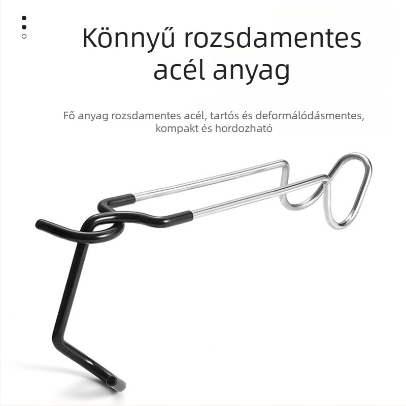 Új rozsdamentes acél csipesz-típusú akasztó kempinglámpákhoz — többfunkciós akasztó ruhákhoz, táskákhoz és szárító hálókhoz