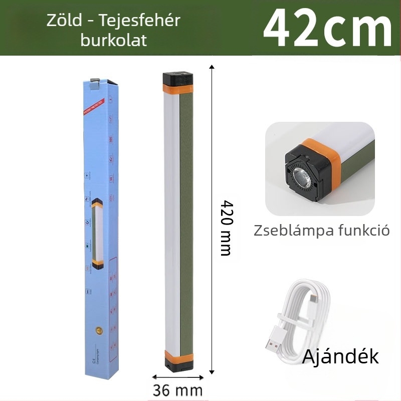 Újratölthető LED sátorlámpa, kültéri kempinghez, multifunkciós vészvilágítás