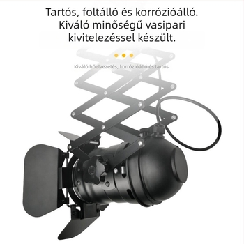 Retro amerikai ipari stílusú LED sínvilágítás négyágú teleszkópos tartóval — készlet ruházati üzletek, színpadok és éttermek számára