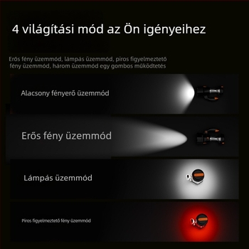 Kézi tekerővel tölthető vészvilágítás kempingezéshez, LED-del, rádióval és riasztóval, hordozható