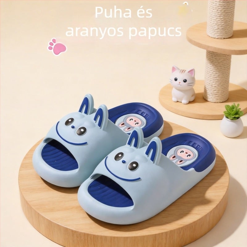Rajzfilm mintás nyári gyerek szandál, csúszásmentes, puha PVC talp, fiúknak és lányoknak