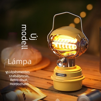Hordozható LED-kempinglámpa, függő sátorvilágítás, állítható fényerővel