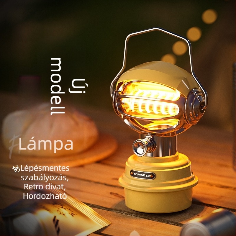 Hordozható LED-kempinglámpa, függő sátorvilágítás, állítható fényerővel