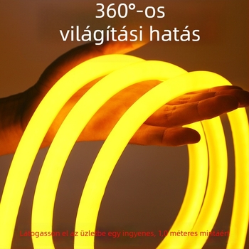 LED-szalag 24V, rugalmas, 6x12 LED, többszínű (piros, zöld, kék, rózsaszín, lila, arany, narancs), 14 mm szélesség