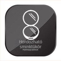 LED világítással ellátott összecsukható sminktükör