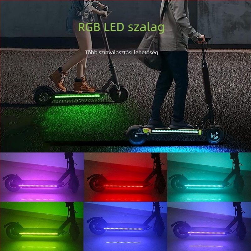 RGB környezeti LED-szalag akkumulátor-dobozzal kiegyensúlyozó robogóhoz és gördeszkához — vízálló