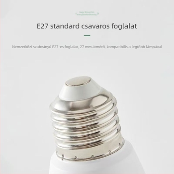 LED energiatakarékos, ultra‑fényes szemvédő otthoni lámpa E27 nagy csavaros foglalattal, hengeralakú égő hálószobába és a nappaliba, fehér és meleg fény