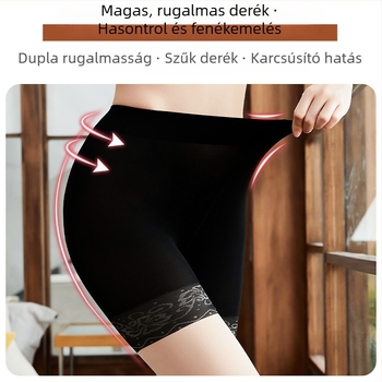 Őszi–téli vastag harisnyanadrág fenékemeléssel és lábformázással, természetes hatású, nylon