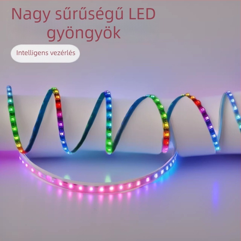 2,6 mm 0807 RGB LED szalag vékony PCB-vel, 5V, autó környezeti világítás