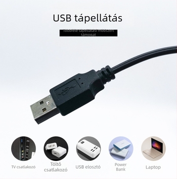 5050RGB LED-szalag TV-hez, 5V USB, 24 gombos távirányító, színes háttérvilágítás készlet, alacsony feszültség