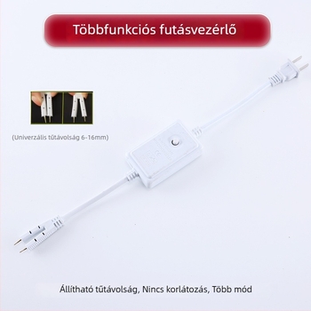 LED-szalag készlet: dugasz, három/négy vezetékes vezérlő, csatlakozó, nyílás és tüskék a LED‑szalaghoz