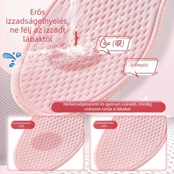 Nyári latex talpabetét, könnyű, légáteresztő, szagtalanító, izzadságot felszívó, csúszásmentes, puha talp, kényelmes férfiaknak és nőknek