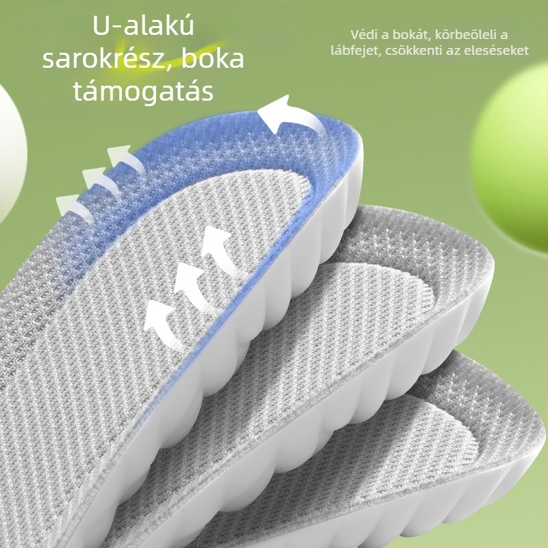 Gyerekeknek készült légáteresztő habtalpbetét sportcipőkhöz – izzadságot felszívó