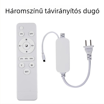 Shuoyu 220V háromszínű LED-sáv vezérlő színváltással, infravörös vezeték nélküli távirányítóval és tápellátó csatlakozóval