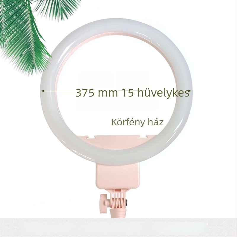 18 hüvelykes világítógyűrű fedéllel mobiltelefonhoz, élő közvetítéshez, világítási eszközök streamereknek, szépség gyűrűfény influenszereknek