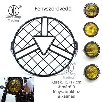 Arrow hálózatos védőfedél CG125 GN125 körkörös retro fényszóróhoz – vasból készült előlámpa védőfedél