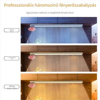 Qianrun Lighting LED mozgásérzékelős éjjeli lámpa, újratölthető akkumulátor, hosszú szalag szekrényhez, folyosóhoz és ruhásszekrényhez