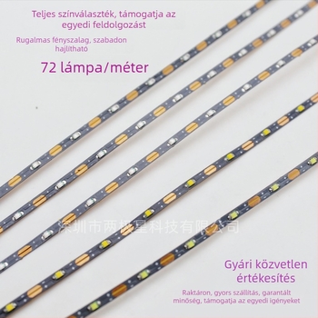 0805-ös LED-szalag homokozó építészeti modellhez, rugalmas, keskeny, 3V, kompatibil akkumulátortokkal, tetszőleges hosszra vágható
