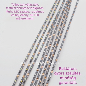 5V 0805 LED-szalag homokasztalos építészeti modellekhez, rugalmas keskeny 2,5 mm-es szalag, vágásra alkalmas és akkumulátor-dobozzal kompatibilis
