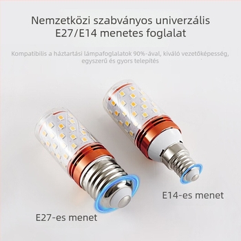 LED kukoricaizzó, E14-es foglalat, háromszínű fényhőmérséklet (3000–6000K), 90 lm, alumínium, IP68, függesztett lámpa