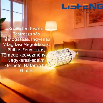 80W LED kukoricaszerű izzókkal kompatibilis függőlámpa, három színhőmérséklet, melegfehér, beltéri és kültéri használatra, falvilágítás
