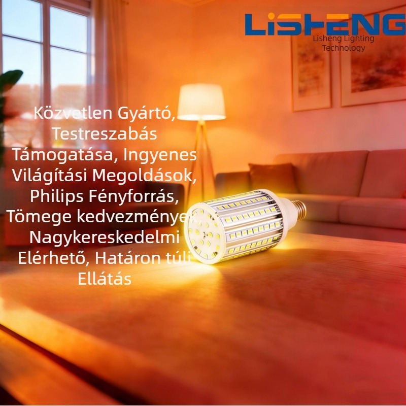 80W LED kukoricaszerű izzókkal kompatibilis függőlámpa, három színhőmérséklet, melegfehér, beltéri és kültéri használatra, falvilágítás