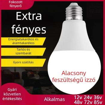 LED égő E27 otthonra, energiatakarékos, ultra fényes, fehér fény, szemkímélő, nappali, IP54 vízálló