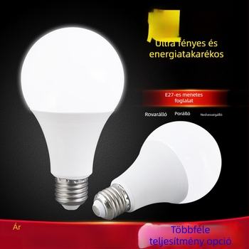 LED égő E27 otthonra, energiatakarékos, ultra fényes, fehér fény, szemkímélő, nappali, IP54 vízálló