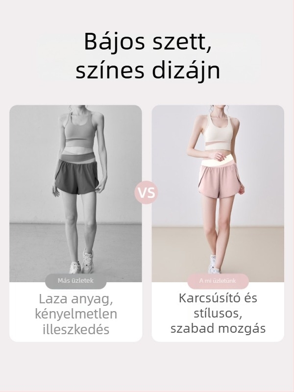 Pluszméretű sportos szett jóga és pilateshez – ujjatlan felső magas derekú nadrág, légáteresztő, gyorsan száradó