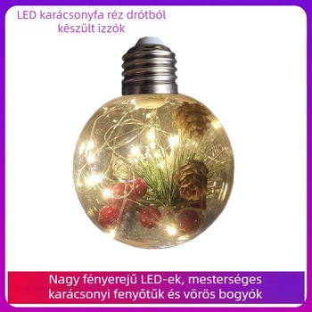 LEDG95 Színes LED gömbök rézdróttal és PC burkolattal karácsonyfára
