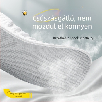 Női láthatatlan magasságnövelő talpbetét, félbetét, boltozat-támogatás sportcipők számára