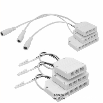 DuPont 2510 RGB LED szalag elosztó doboz, csatlakozó a szekrények és gardrób világításához