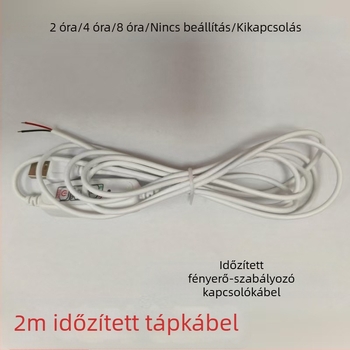 Növények növekedéséhez LED lámpa időzített kapcsolóval, egyszínű kapcsolóval és időzített dimmeléssel és színváltó kábellel