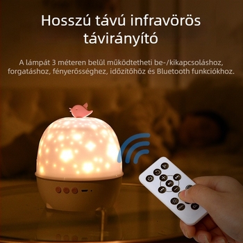 LED égbolt-projektor, forgó éjjeli lámpa – kreatív ajándék Valentinnapra és gyerekek születésnapjára