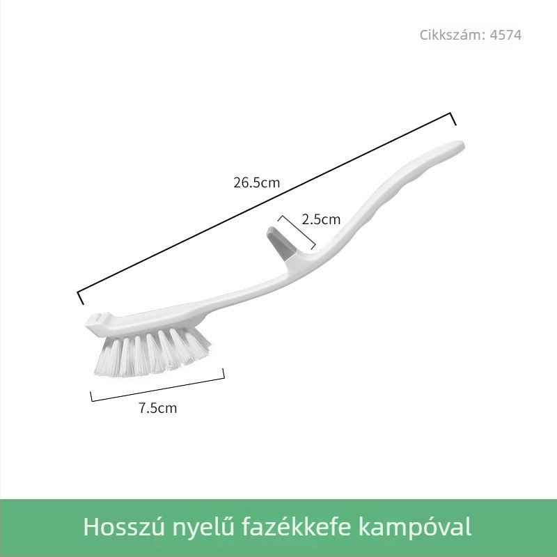 Hosszú nyelű konyhai ecset edényekhez, fazekakhoz, tálakhoz és mosogatóhoz – könnyű tisztítás puha sörtékkel